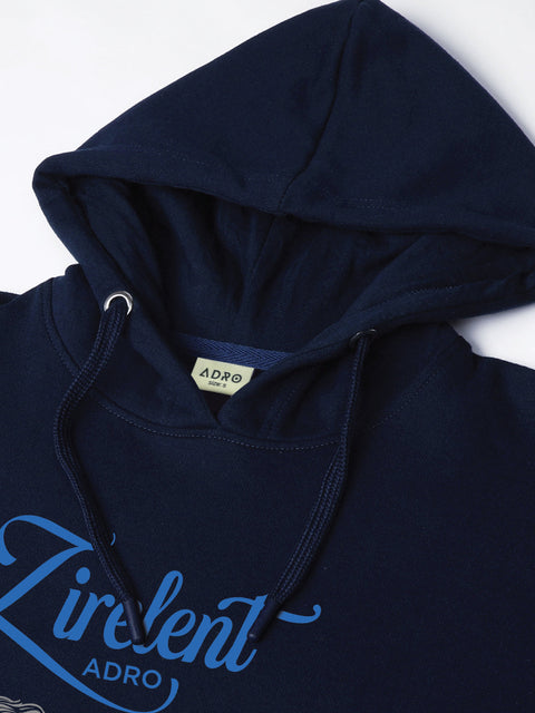 Adro Zirelent Wildwood Valley Hoodie for Men | 320 GSM Cotton-Poly Fleece | Soft Feel, Skin-Friendly Printed Graphic, Warm Casual Sweatshirt with Kangaroo Pocket & Drawstring Hood –