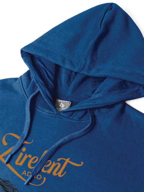 Adro Zirelent Wildwood Valley Hoodie for Men | 320 GSM Cotton-Poly Fleece | Soft Feel, Skin-Friendly Printed Graphic, Warm Casual Sweatshirt with Kangaroo Pocket & Drawstring Hood –