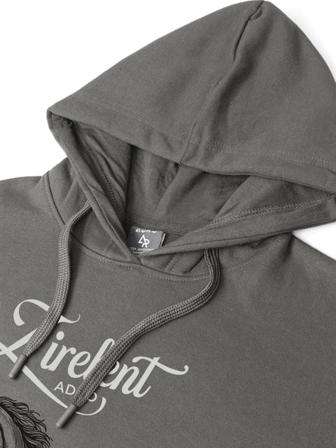 Adro Zirelent Wildwood Valley Hoodie for Men | 320 GSM Cotton-Poly Fleece | Soft Feel, Skin-Friendly Printed Graphic, Warm Casual Sweatshirt with Kangaroo Pocket & Drawstring Hood –