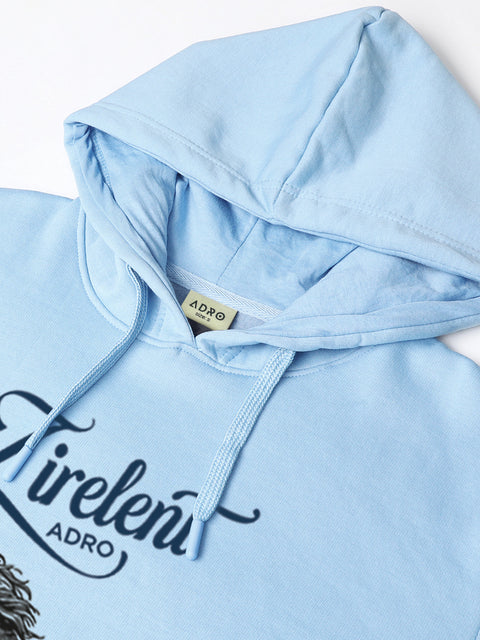 Adro Zirelent Wildwood Valley Hoodie for Men | 320 GSM Cotton-Poly Fleece | Soft Feel, Skin-Friendly Printed Graphic, Warm Casual Sweatshirt with Kangaroo Pocket & Drawstring Hood –
