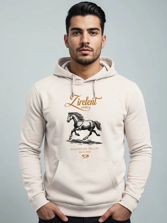 Adro Men’s Graphic Hoodie | Skin Friendly Print | Cozy Fleece Fabric