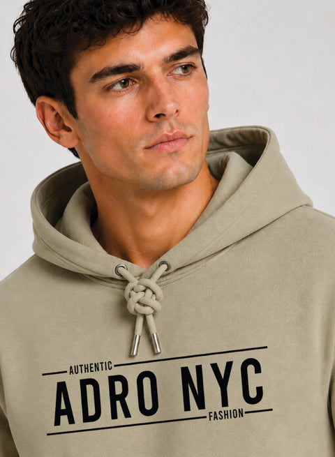 ADRO NYC Printed Pullover Hoodie