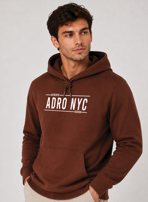 ADRO NYC Printed Pullover Hoodie