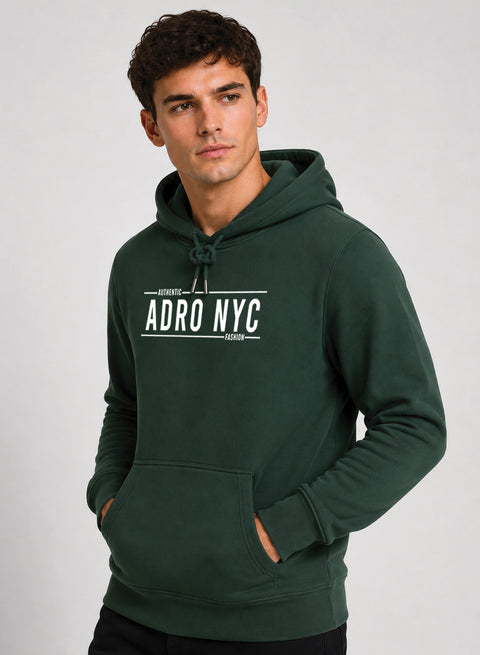 ADRO NYC Printed Pullover Hoodie