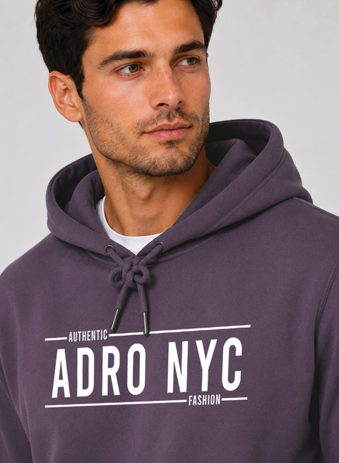 ADRO NYC Printed Pullover Hoodie