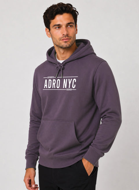 ADRO NYC Printed Pullover Hoodie