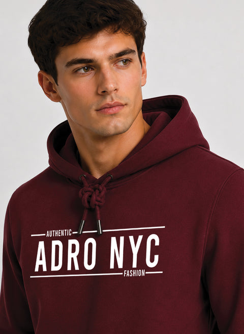 ADRO NYC Printed Pullover Hoodie