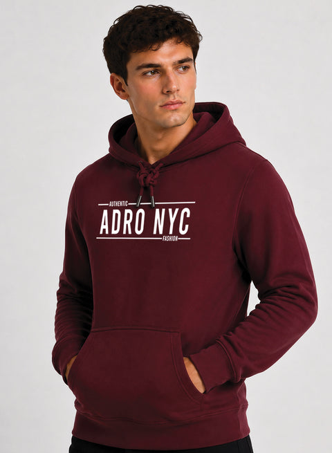 ADRO NYC Printed Pullover Hoodie