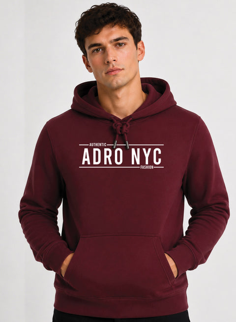 ADRO NYC Printed Pullover Hoodie