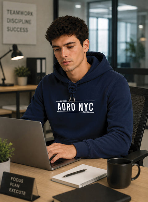 ADRO NYC Printed Pullover Hoodie