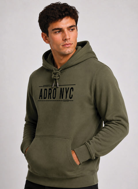 ADRO NYC Printed Pullover Hoodie