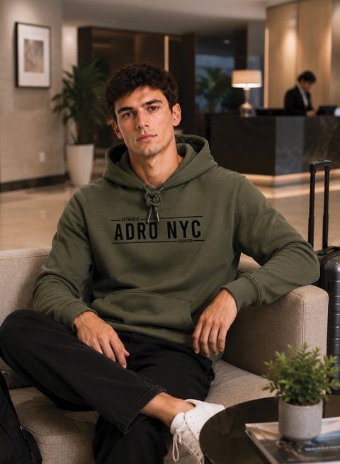 ADRO NYC Printed Pullover Hoodie