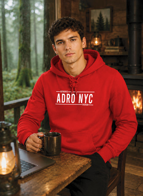 ADRO NYC Printed Pullover Hoodie