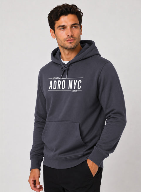 ADRO NYC Printed Pullover Hoodie