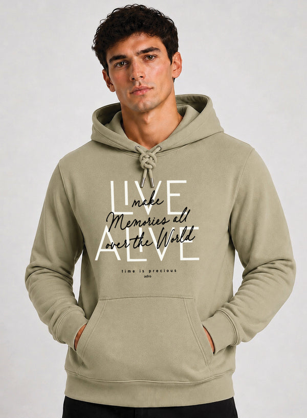ADRO Live Memories Printed Pullover Hoodie