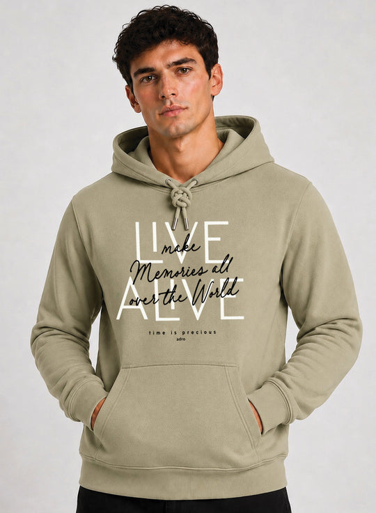 ADRO Live Memories Printed Pullover Hoodie
