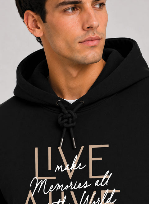 ADRO Live Memories Printed Pullover Hoodie