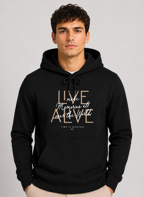 ADRO Live Memories Printed Pullover Hoodie