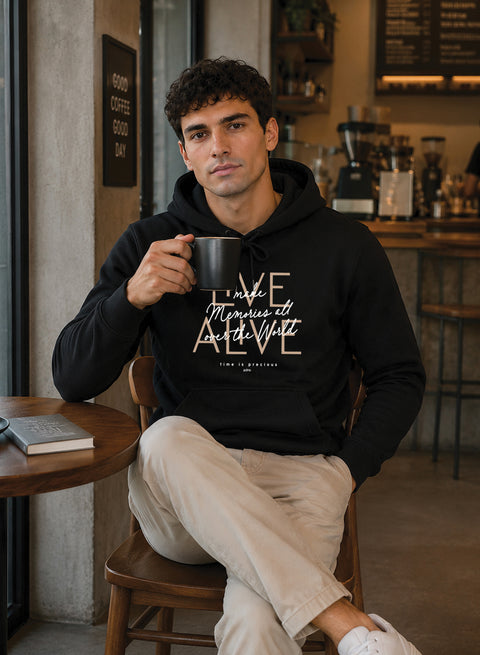 ADRO Live Memories Printed Pullover Hoodie