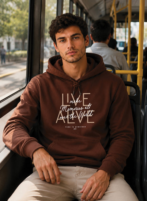 ADRO Live Memories Printed Pullover Hoodie