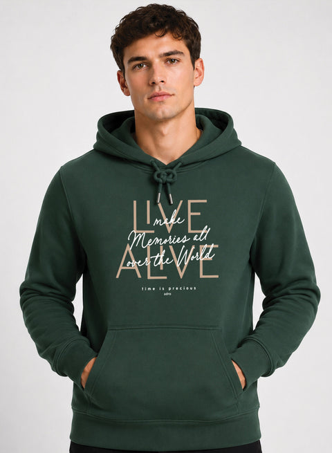 ADRO Live Memories Printed Pullover Hoodie