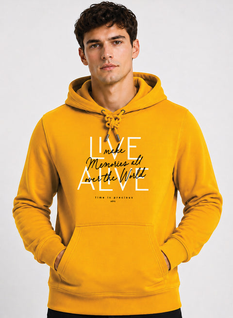 ADRO Live Memories Printed Pullover Hoodie
