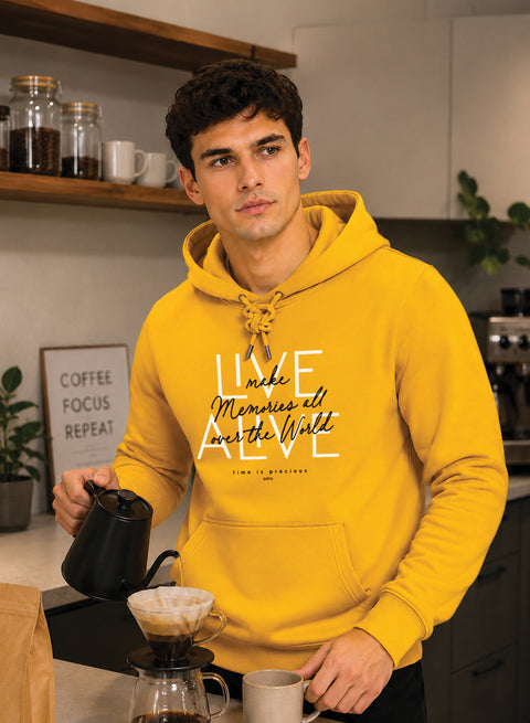 ADRO Live Memories Printed Pullover Hoodie
