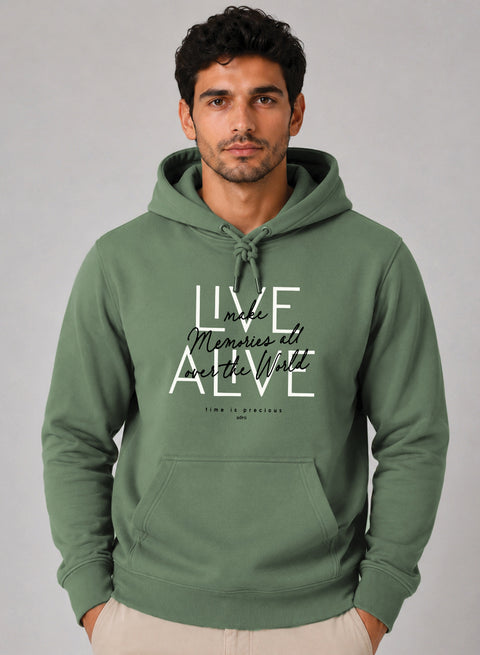 ADRO Live Memories Printed Pullover Hoodie