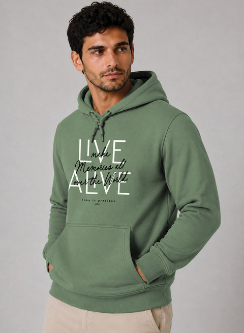 ADRO Live Memories Printed Pullover Hoodie
