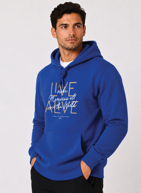 ADRO Live Memories Printed Pullover Hoodie