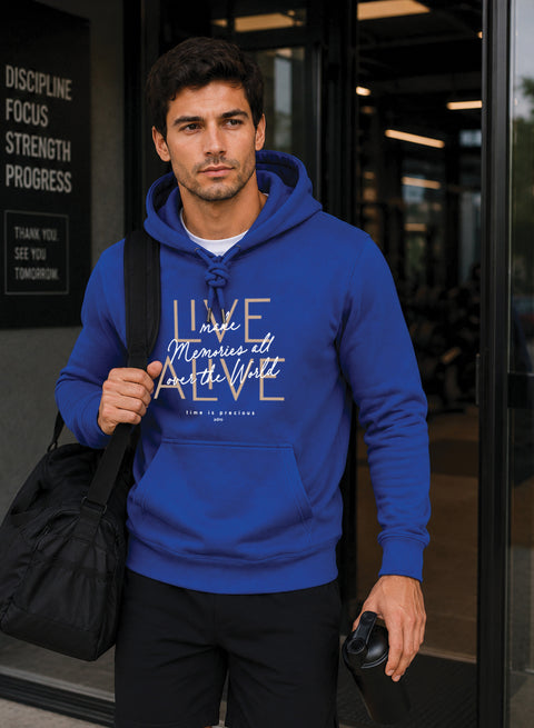 ADRO Live Memories Printed Pullover Hoodie