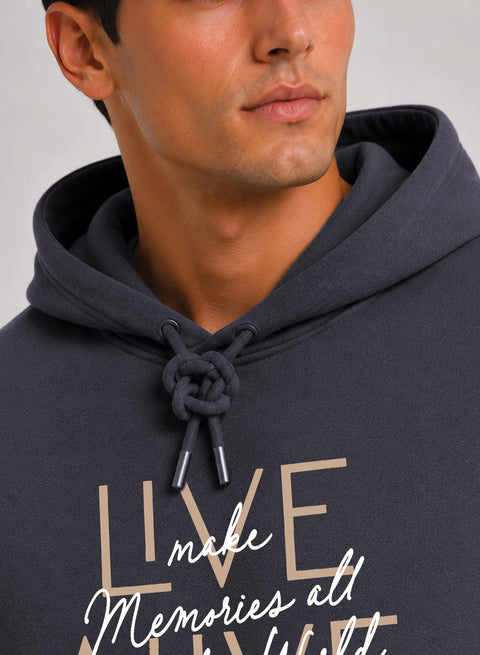 ADRO Live Memories Printed Pullover Hoodie