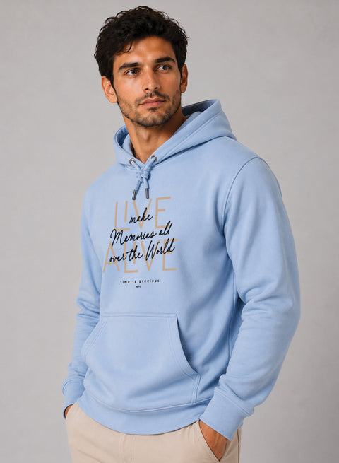 ADRO Live Memories Printed Pullover Hoodie