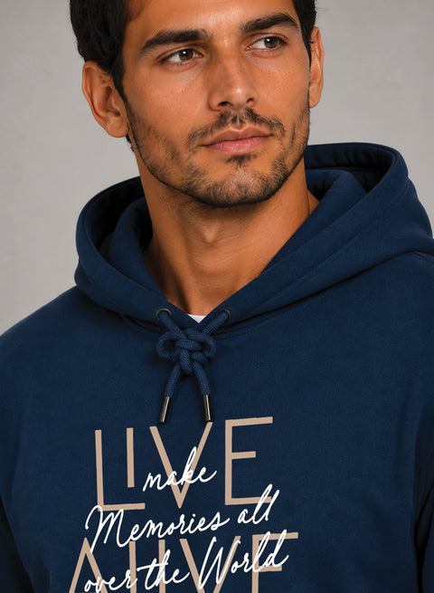 ADRO Live Memories Printed Pullover Hoodie