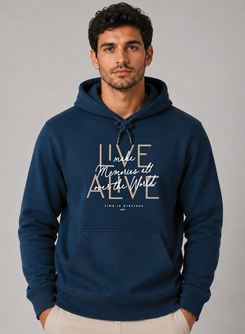 ADRO Live Memories Printed Pullover Hoodie