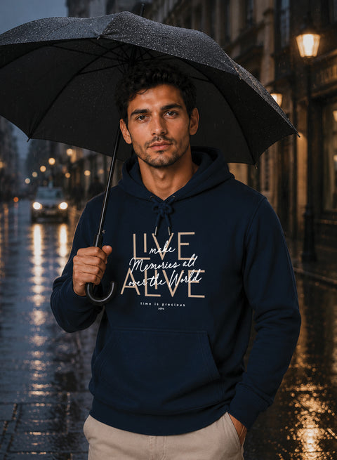 ADRO Live Memories Printed Pullover Hoodie