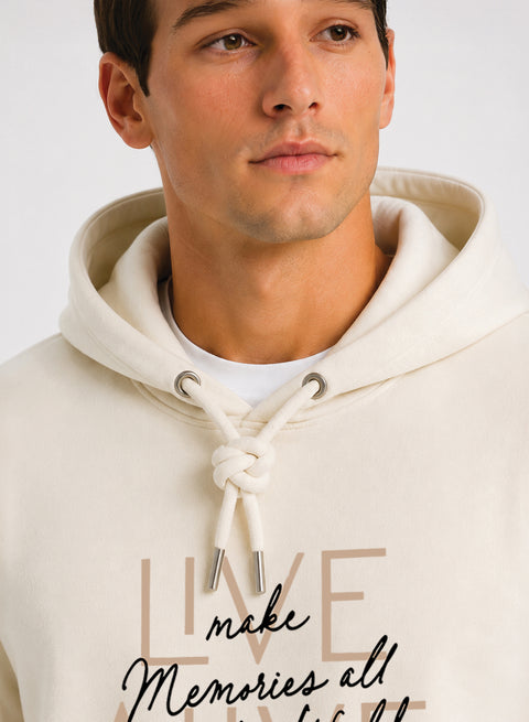 ADRO Live Memories Printed Pullover Hoodie