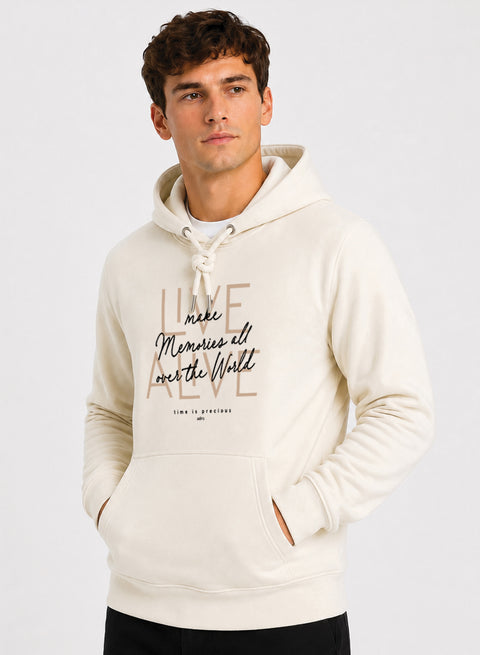 ADRO Live Memories Printed Pullover Hoodie