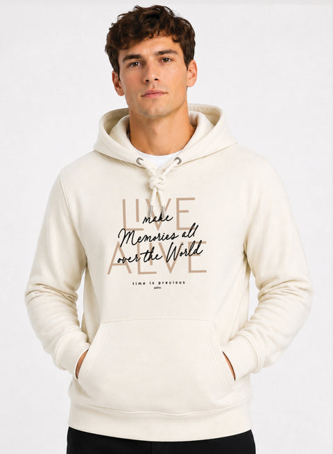 ADRO Live Memories Printed Pullover Hoodie