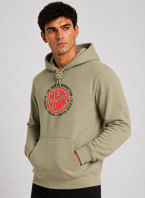 ADRO New York Printed Pullover Hoodie