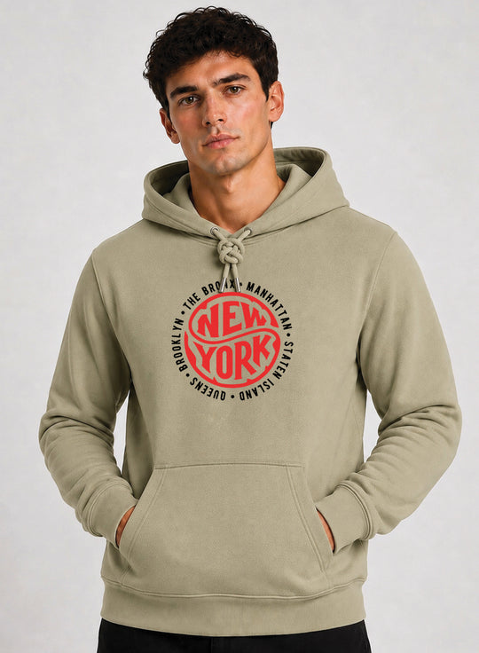 ADRO New York Printed Pullover Hoodie