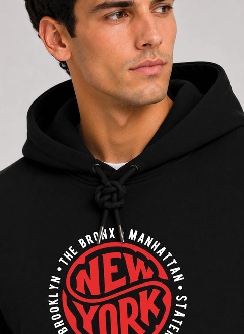 ADRO New York Printed Pullover Hoodie
