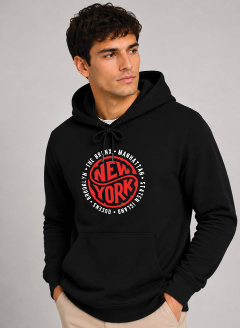 ADRO New York Printed Pullover Hoodie