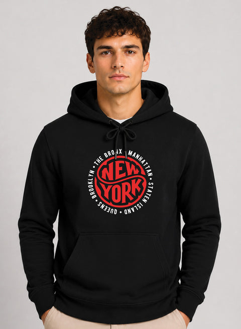 ADRO New York Printed Pullover Hoodie