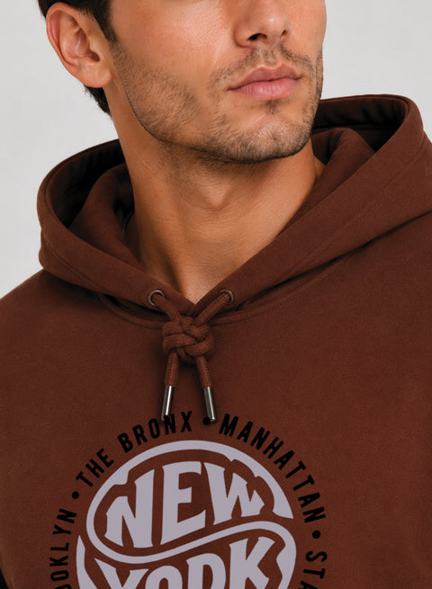 ADRO New York Printed Pullover Hoodie