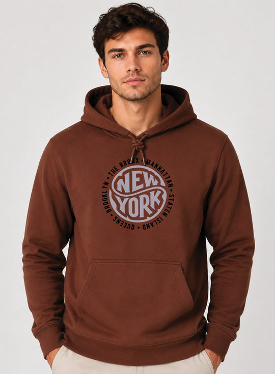 ADRO New York Printed Pullover Hoodie