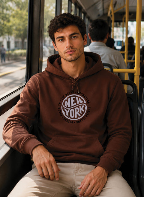 ADRO New York Printed Pullover Hoodie