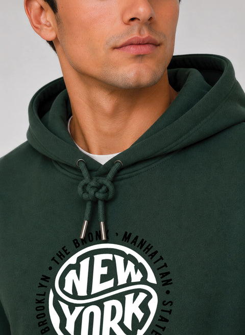 ADRO New York Printed Pullover Hoodie