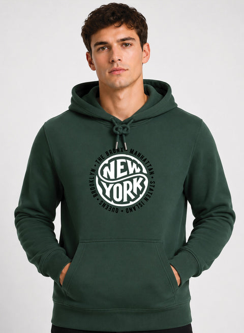 ADRO New York Printed Pullover Hoodie