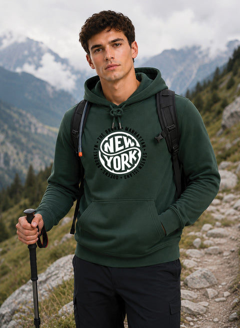 ADRO New York Printed Pullover Hoodie